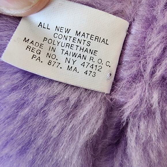 Vintage Union Toy Plush Monkey Purple 18" Stuffed Animal 1982 - Picture 11 of 11